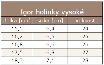 vysoké holinky